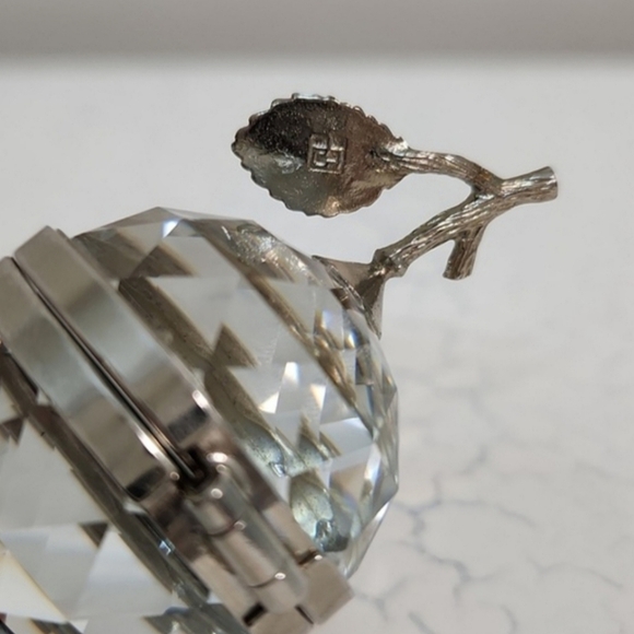 Vintage Swarovski 1980's Crystal Apple Photo Stand | Signed | Retired ~ EUC - Picture 6 of 11